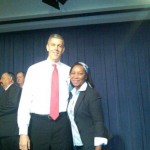Joyce Burges and Arne Ducan